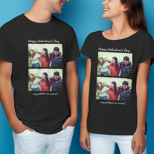 T-shirt Amitié Partenaire dans le crime Funny Valentines j (Friendship Partner in Crime Funny Valentines day T-Shirt
)