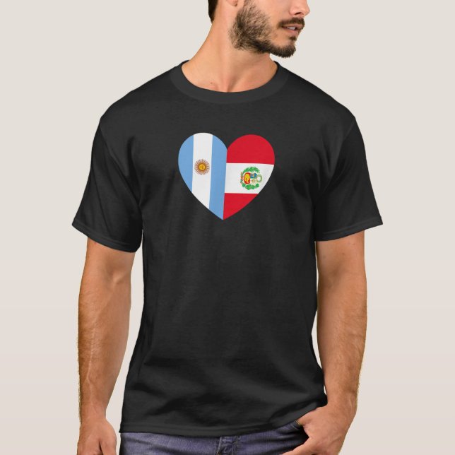 T-shirt Amitié pour le Pérou et l'Argentine (Devant)