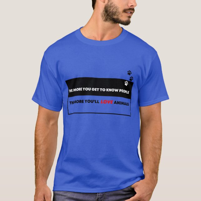 T-shirt Amitié pour les animaux (Devant)
