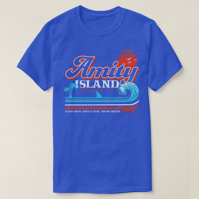 T-shirt Amity Island Retro Universal UCS LLC (Design devant)