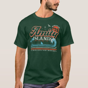T-shirt Amity Island Rétro Usé Universal UCS LLC garçon