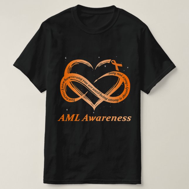 T-shirt AML Warrior I'm Fine Acute Myeloid Leukemia Awaren (Design devant)