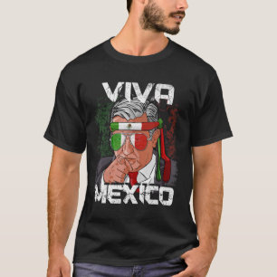T-shirt AMLO Viva Mexico Dia De Independencia Camiseta Gif