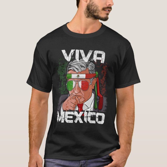 T-shirt AMLO Viva Mexico Dia De Independencia Camiseta Gif (Devant)