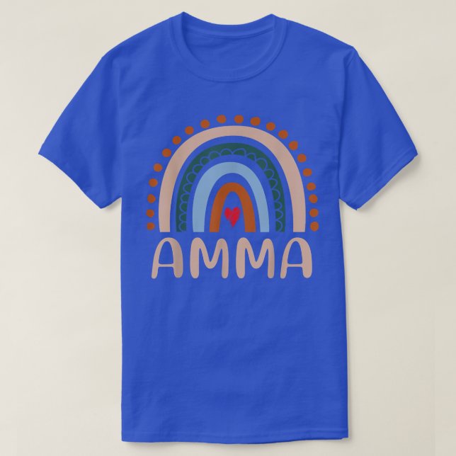 T-shirt Amma Arc-en-ciel Grand-mère mignonne Fête des mère (Design devant)
