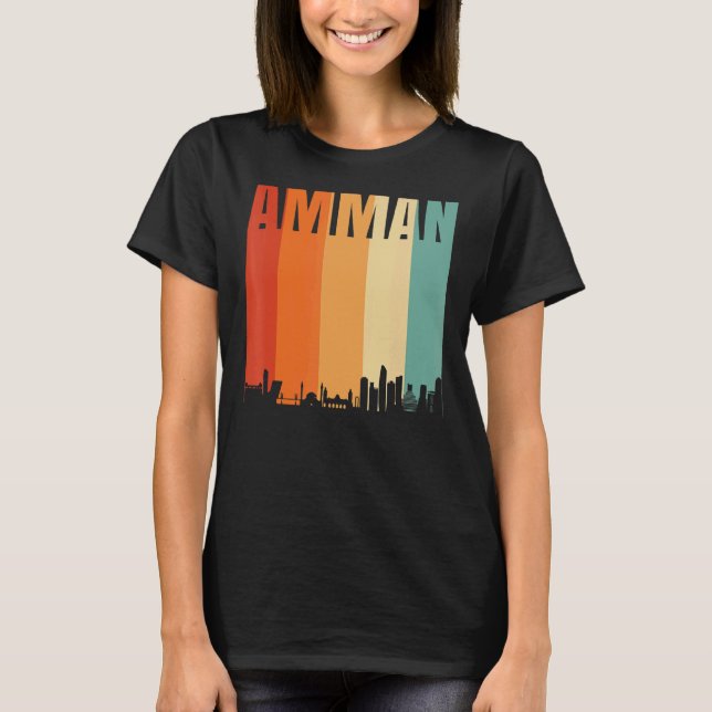 T-shirt Amman Skyline (Devant)