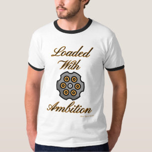 T-shirt Ammo Apparel USA Chargé avec Ambition Homme Ringer