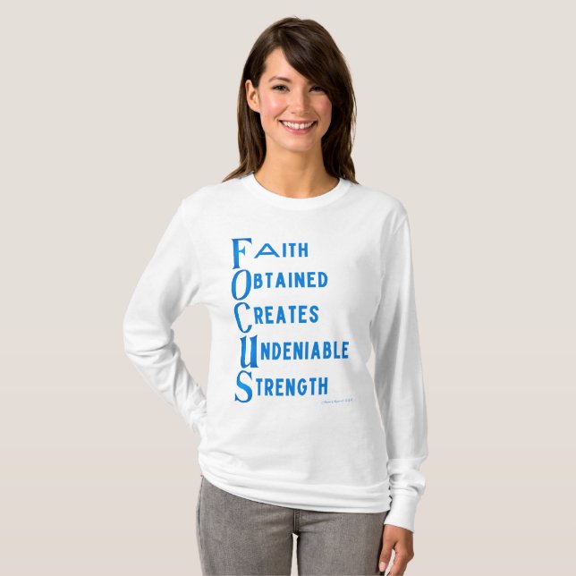 T-shirt AMMO Apparel USA Focus Acronyme de manches longues (Devant entier)