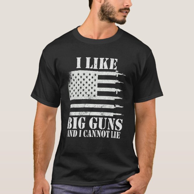 T-shirt Ammo Gun J'aime les gros canons (Devant)