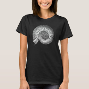 T-shirt Ammonite Fossil Ernst Haeckel Vintage Nature Art