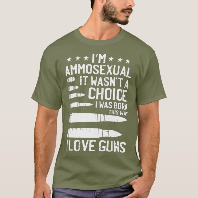 T-shirt Ammosexuals Bullets Amour Pro Gun Lover Cadeaux Co (Devant)