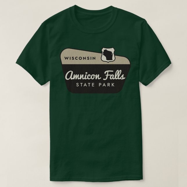 T-shirt Amnicon Falls State Park Wisconsin Affiche de bien (Design devant)