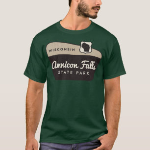 T-shirt Amnicon Falls State Park Wisconsin Affiche de bien