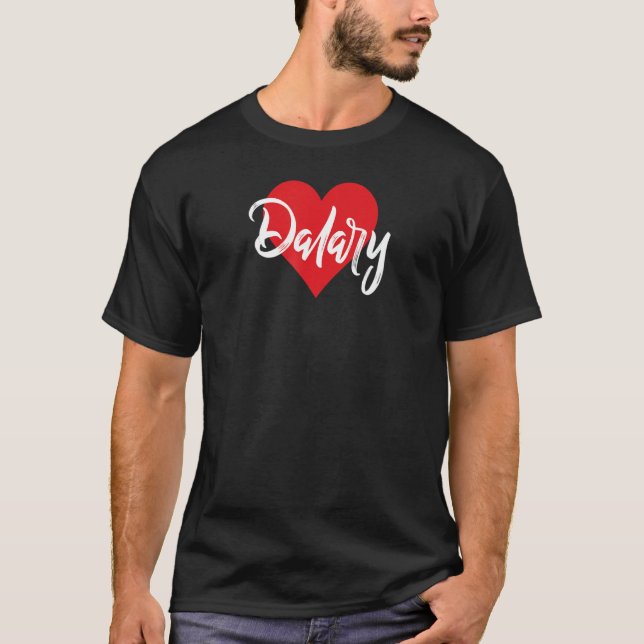 T-shirt Amo A Dalary Primer Nombre Yo Corazón (Devant)