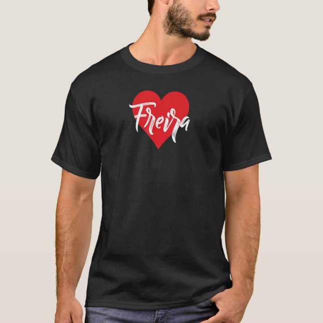 T-shirt Amo A Freira Primer Nombre Yo Corazón (Devant)