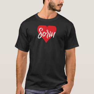 T-shirt Amo A Sorin Primer Nombre Yo Corazón