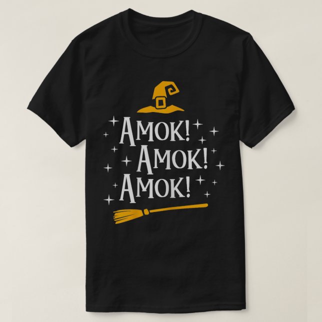 T-shirt Amok Amok Amok Cute Costume Idée Soeurs Hallowee (Design devant)