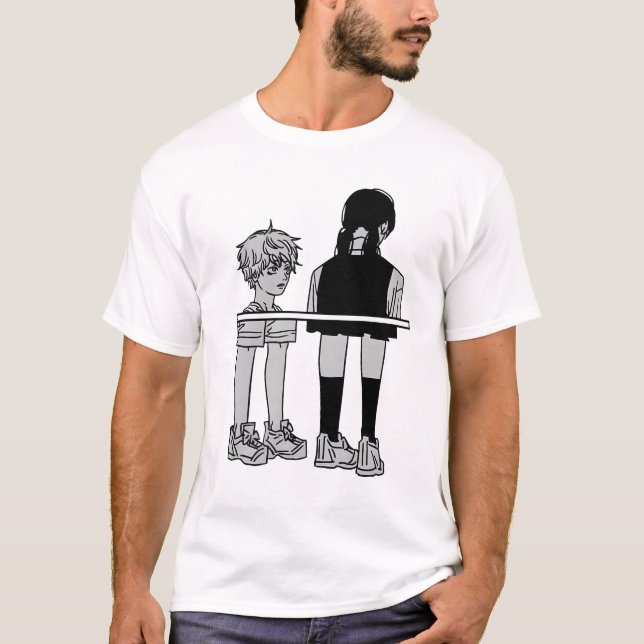 T-shirt Among Us Denji & Asa (Devant)