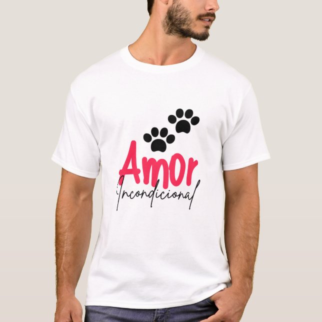 T-shirt Amor por pet (Devant)