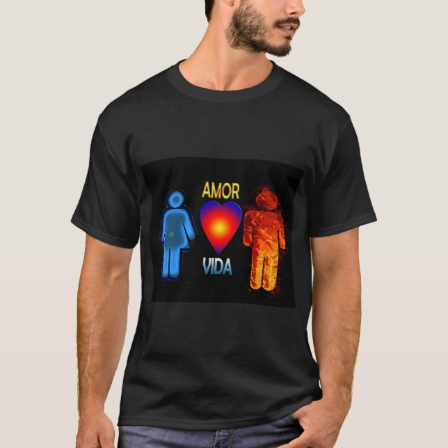 T-shirt amor y vida (Devant)