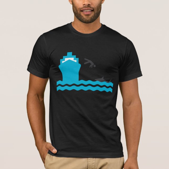 T-shirt Amorce de requin (Devant)