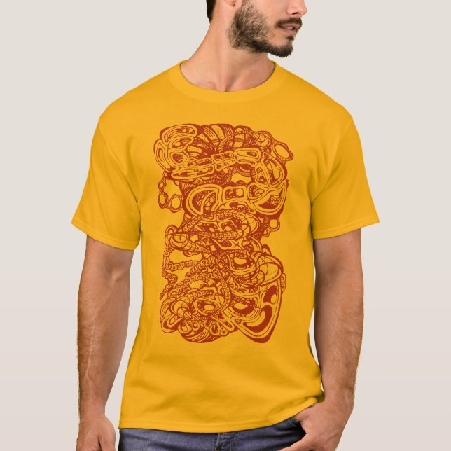 T-shirt Amorphe Phantasmagorique Moderne Groovy Hypnotique (Devant)