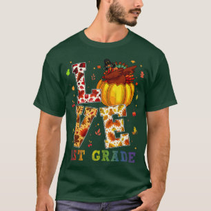 T-shirt Amour 1ère année Joyeux automne Yall Automne pour
