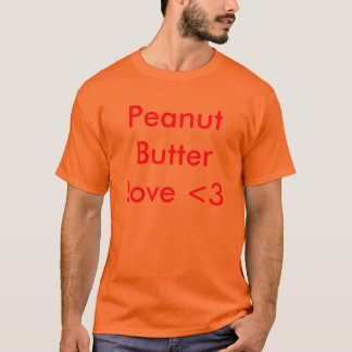 T-shirt Amour <3 de beurre d'arachide