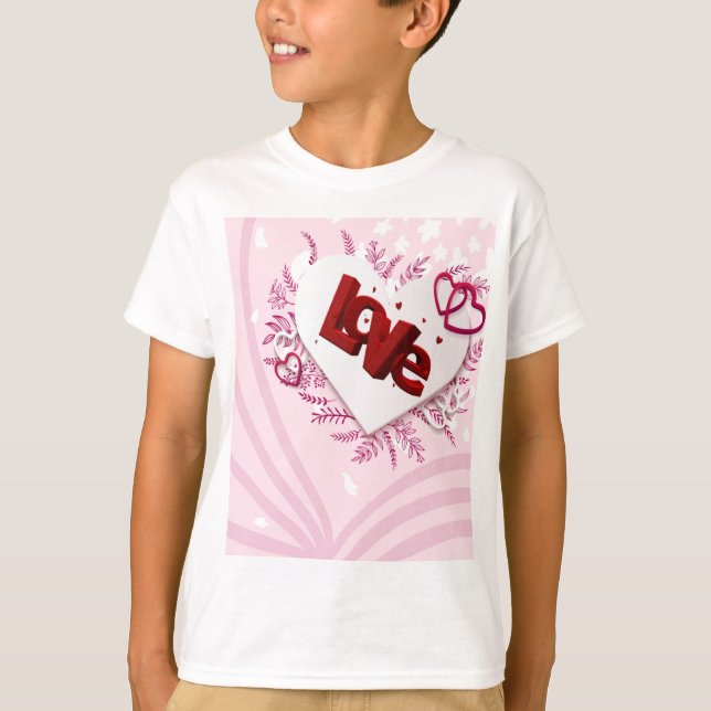 T-shirt Amour 3D (Devant)