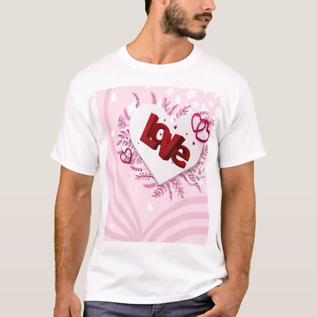T-shirt Amour 3D (Devant)