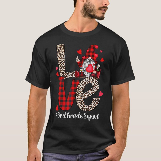 T-shirt Amour 3e année Escadron Gnome Enseignant Saint Val (Devant)