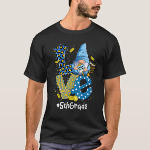 T-shirt Amour 5e année Leopard Gnome Happy Chanukah Hanukk
