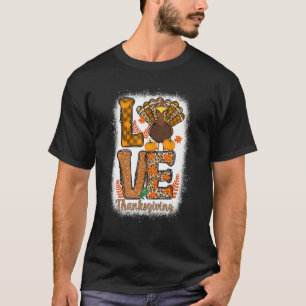 T-shirt amour à la dinde de grâces automne saison femmes h