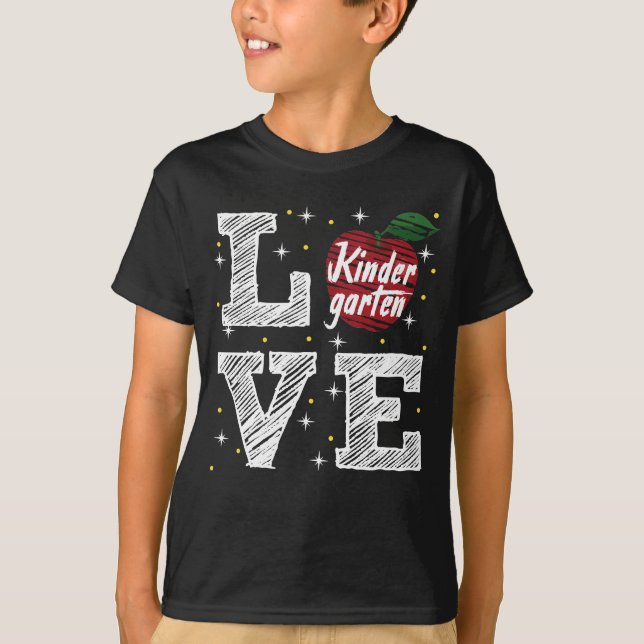 T-shirt amour à la maternelle (Devant)