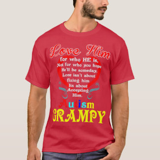 T-shirt Amour Accepter l'espoir Autisme Grampy Sensibilisa