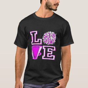 T-shirt Amour Acclamation Pour N Cheerleader