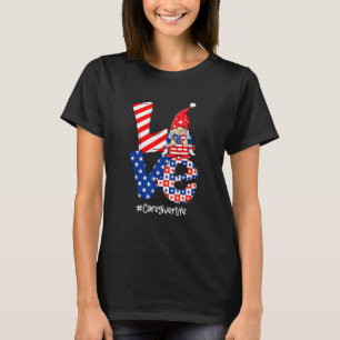T-shirt Amour Aide Soignant Vie Infirmière Stéthoscope Pat