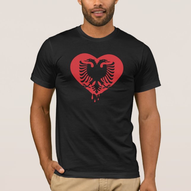 T-shirt Amour albanais (Devant)