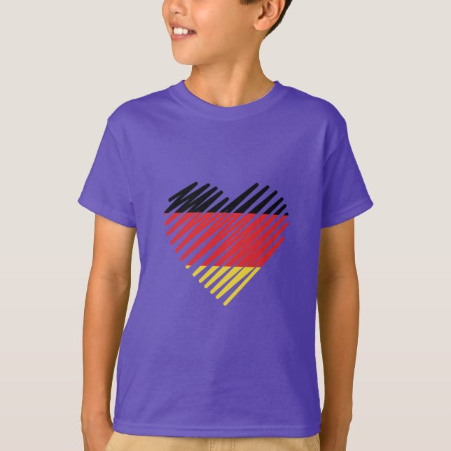 T-shirt Amour Allemagne Fierté (Devant)