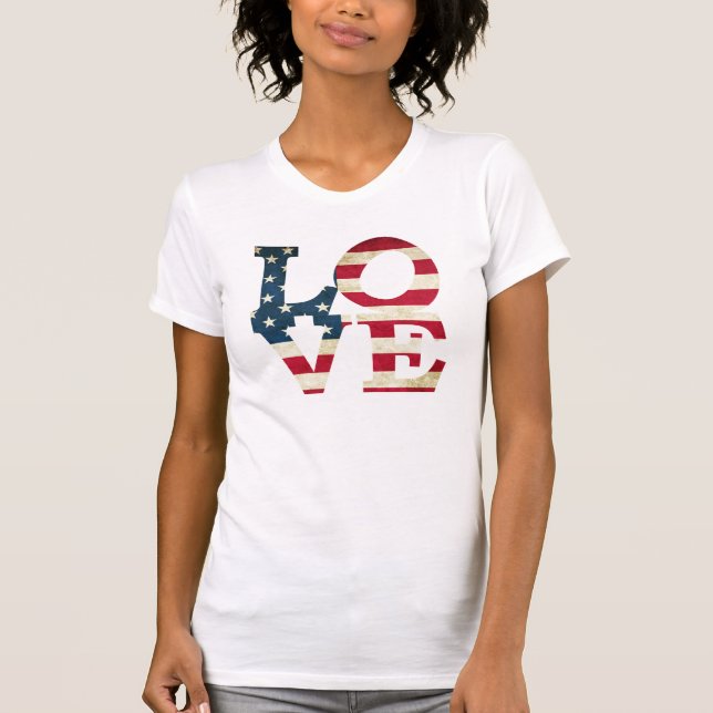 T-shirt Amour américain (Devant)