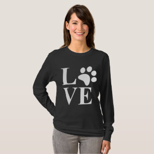 T-shirt Amour animal familier mignon amoureux animal