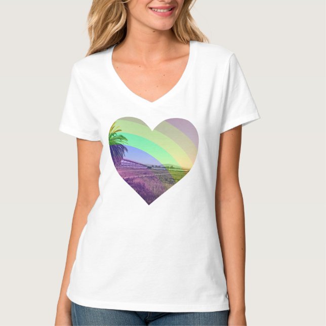 T-shirt Amour arc-en-ciel (Devant)