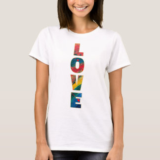 T-shirt Amour Arc-en-ciel Abstrait Art tendance Lettres co