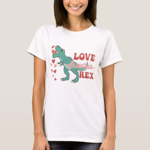 T-shirt Amour-Asaurus Rex drôle