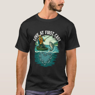 T-shirt Amour au premier lancer - Pêcheur amateur pêcheur