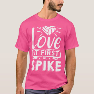 T-shirt Amour Au Premier Spike Volleyball