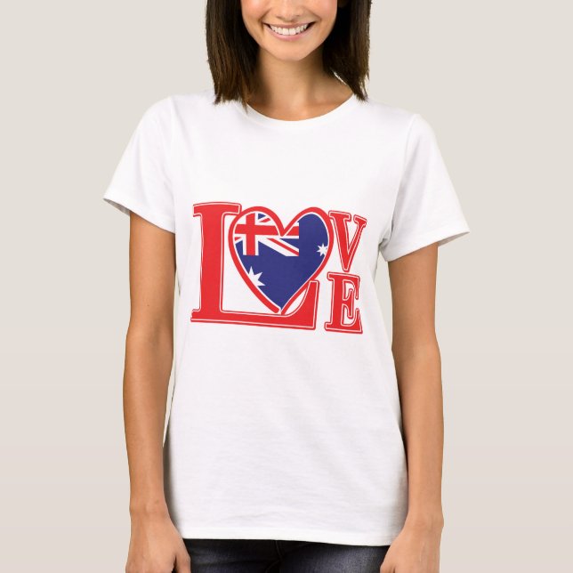 T-shirt Amour-Australie (Devant)