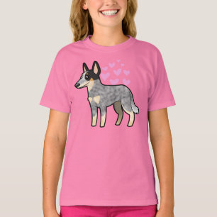 T-shirt Amour australien de chien/Kelpie de bétail