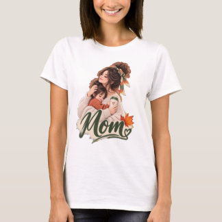 T-shirt Amour automnal cosy entre maman et fille