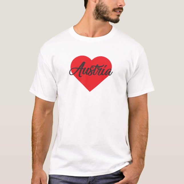 T-shirt Amour Autriche (Devant)